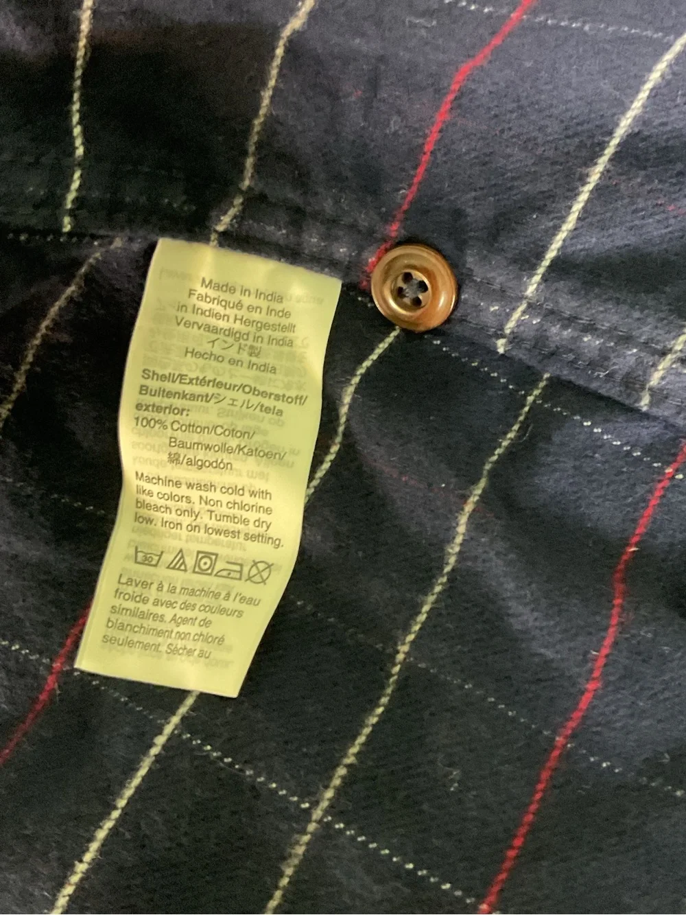 J. Crew Plaid Slim-fit Flannel Button-Up Top Size S